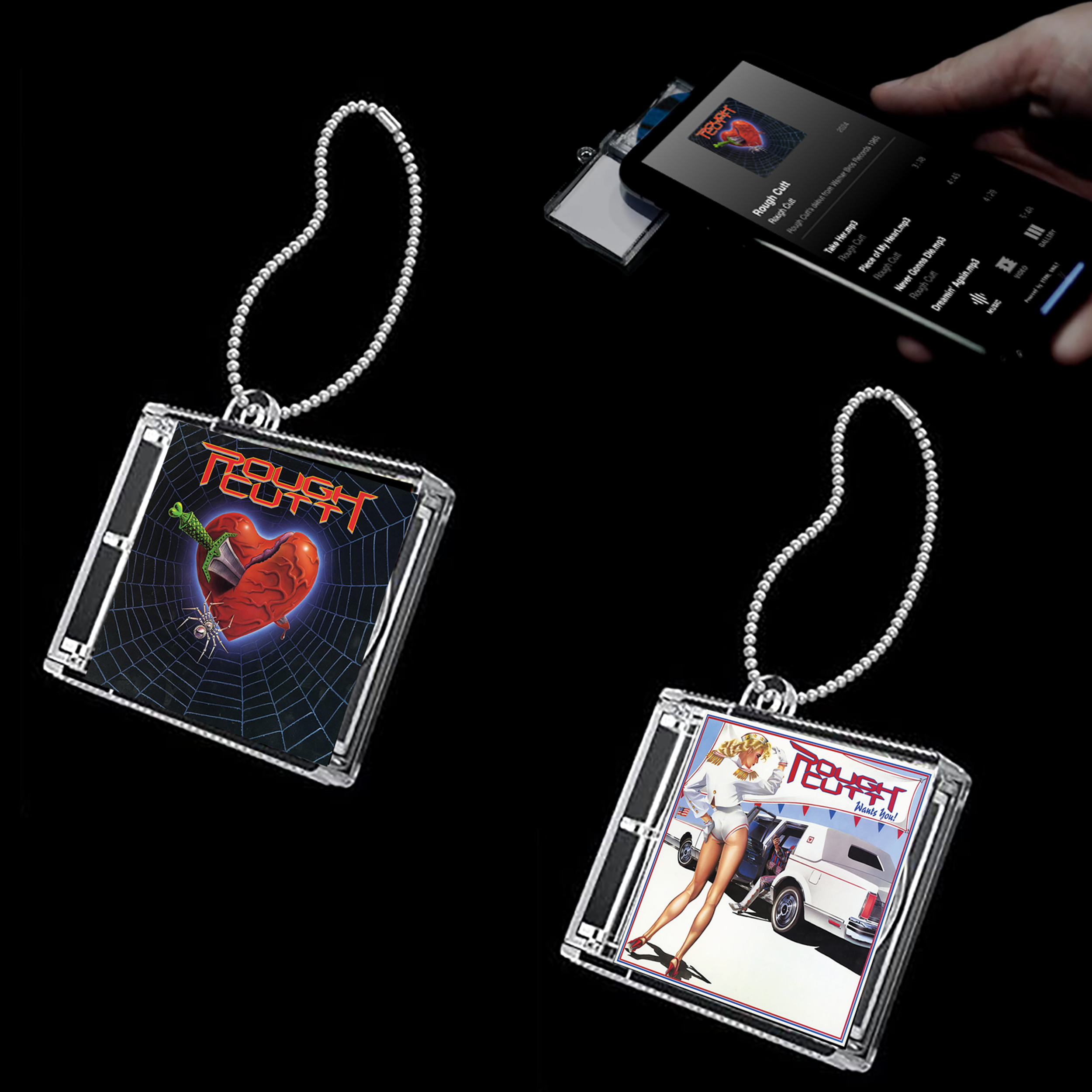 Rough Cutt NFC Mini CD Album Keychains – Matt Thorne-MT Studios
